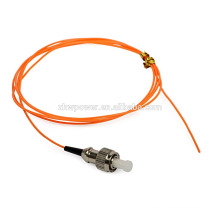 FC conector simplex multimodo fibra ótica pigtail com único conector cabo de fibra pigtail